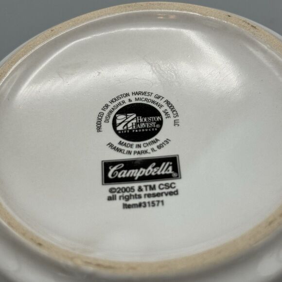 Campbells Advertising Ceramic Soup Chili Mug 2005 Houston Harvest 16 Oz Tomatoes - Picture 7 of 7